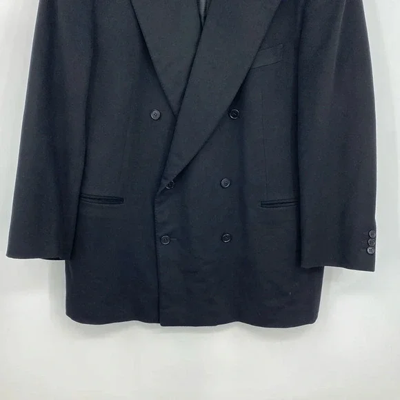 Giorgio's Palm Beach Blazer Suit Jacket Men's 56 Black Loro‎ Piana Cashmere